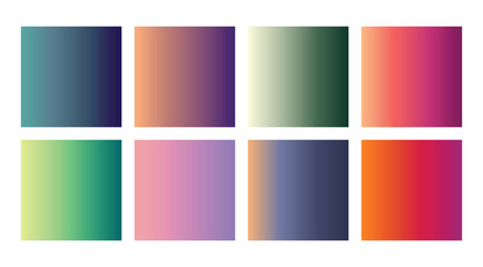 Naklejka premium Gradient color palette. Color swatches 