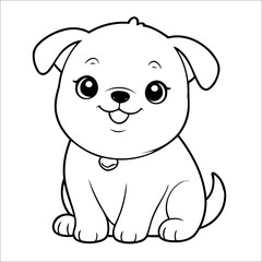 Puppy Coloring Book Drawing For Kids