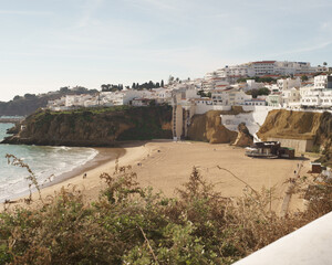 view of the city and the sea