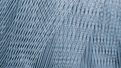 A blue and white striped pattern with a lot of white lines. The pattern is very intricate and has a lot of detail