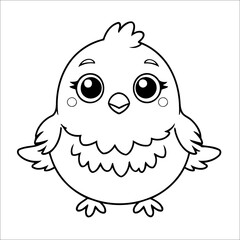 Bird Coloring Book Drawing Activity For Kids