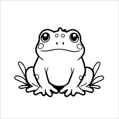 Frog Coloring page for Toddlers