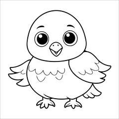 Eagle hand drawn Coloring page for Kids