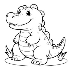 Crocodile Coloring book for Kids