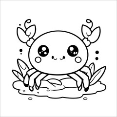 Crab Coloring page for Kids