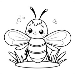 Bee Coloring book for Kids