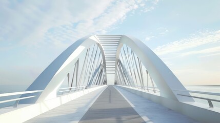 Fototapeta premium Bridge that adjusts its width based on traffic patterns â€“ Adaptive structure.