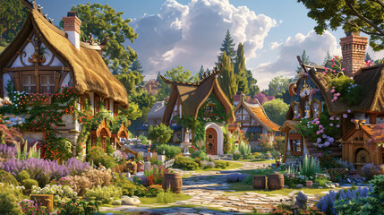 Enchanted Hamlet: Whimsical Village Transporting Visitors into a Fairy Tale Wonderland