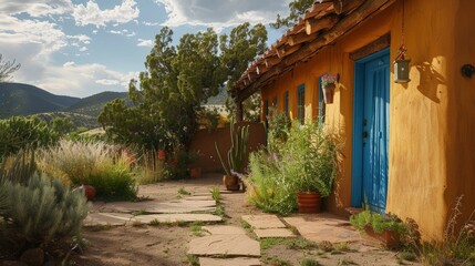  Healing arts retreat in New Mexico, integrative therapies, artistic surroundings, spiritual growth.
