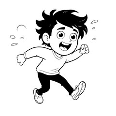 Cute vector illustration Business doodle for toddlers coloring activity