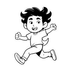 Cute vector illustration Business for children colouring activity