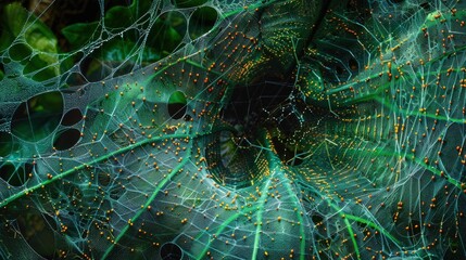 Obraz premium The intricate web of life in Madagascarâ€™s Ranomafana National Park.