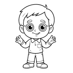 Cute vector illustration Old doodle for children worksheet