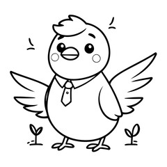 Cute vector illustration Business drawing for children page