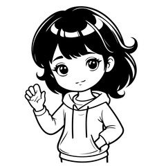 Cute vector illustration Artist hand drawn for toddlers