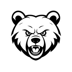 Cute vector illustration Bear hand drawn for kids coloring page