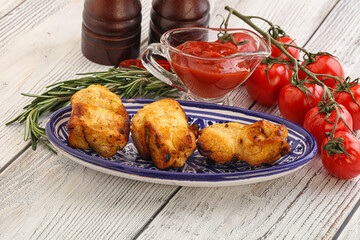 Chicken breast shashlik - grilled meat