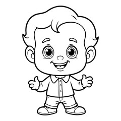 Cute vector illustration Old for kids colouring worksheet
