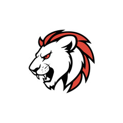 Cute vector illustration Lion doodle for kids colouring page