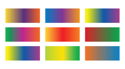 Gradient color palette. Color Shape Gradient 