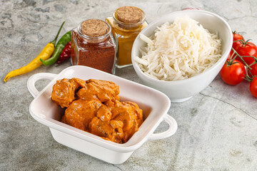 Indian cuisine - chicken butter masala