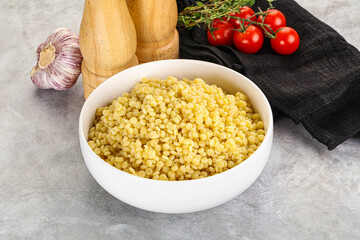 Organic wheat pasta - boiled ptitim