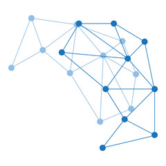 3d network connection corner