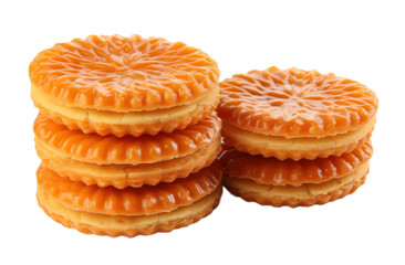 sweet cookies with filling, isolated