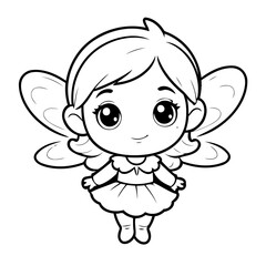 Cute vector illustration Fairy hand drawn for toddlers