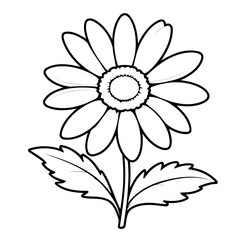 Vector illustration of a cute Daisy drawing for toddlers book