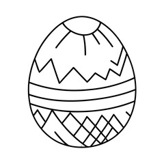 Cute vector illustration Easter for kids colouring page