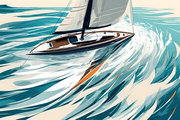 sailboat on the sea