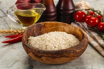 Indian cuisine - raw basmati rice