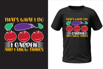 Gardening T-shirt Design