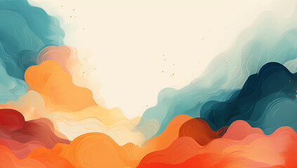 Asian American Native Hawaiian Pacific Islander Heritage Month banner template with empty copy space for text. AAPI AANHPI abstract background
