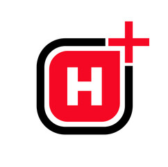 Obraz premium H plus icon