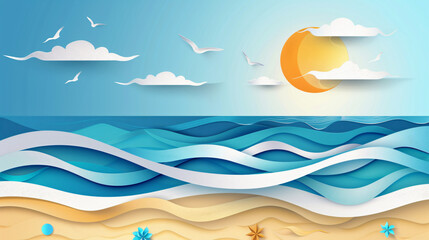 Sea and beach An abstract blue sea and beach summer