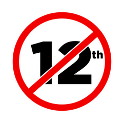 12th no allow