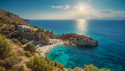 Stunning island of Crete Greece