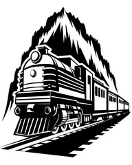 steam locomotive illustration
