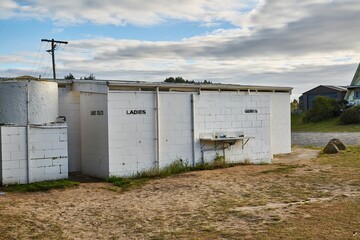 Toilets of a camping site