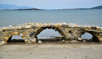 Located in Urla, Turkey, this bridge was built by the Romans.