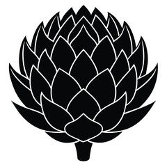 Artichoke vector Silhouette 