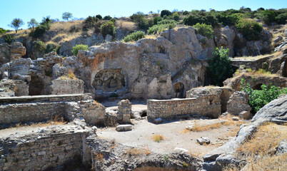 Yediuyurlar Ruins, located in Selcuk, Turkey, is one of the most visited places in the region. © sinandogan
