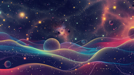 abstract background. space galaxy and nebula.