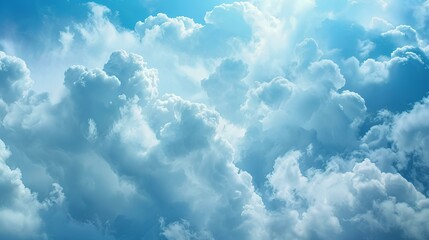 Fototapeta premium Blue sky and white clouds.