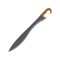 falcata sword icon vector illustration design template