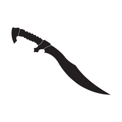 falcata sword icon vector illustration design template