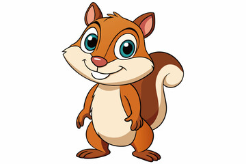 chipmunk cartoon vector illustration