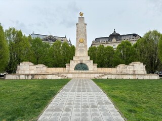 Monumento Sovietico in Piazza della Libert&agrave; a Budapest, Ungheria

